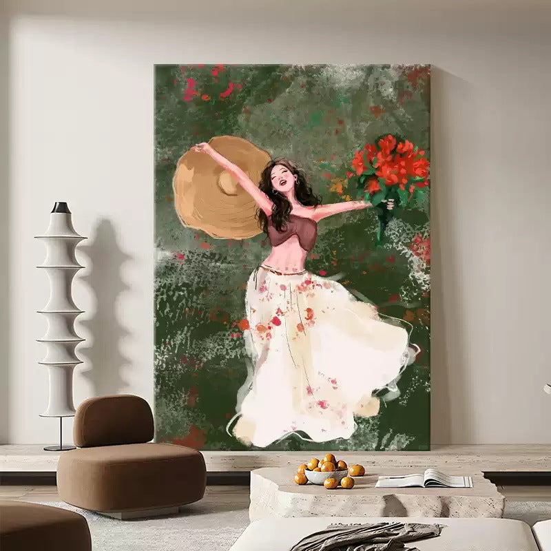 Botanisches Motiv Leinwandkunstwerk