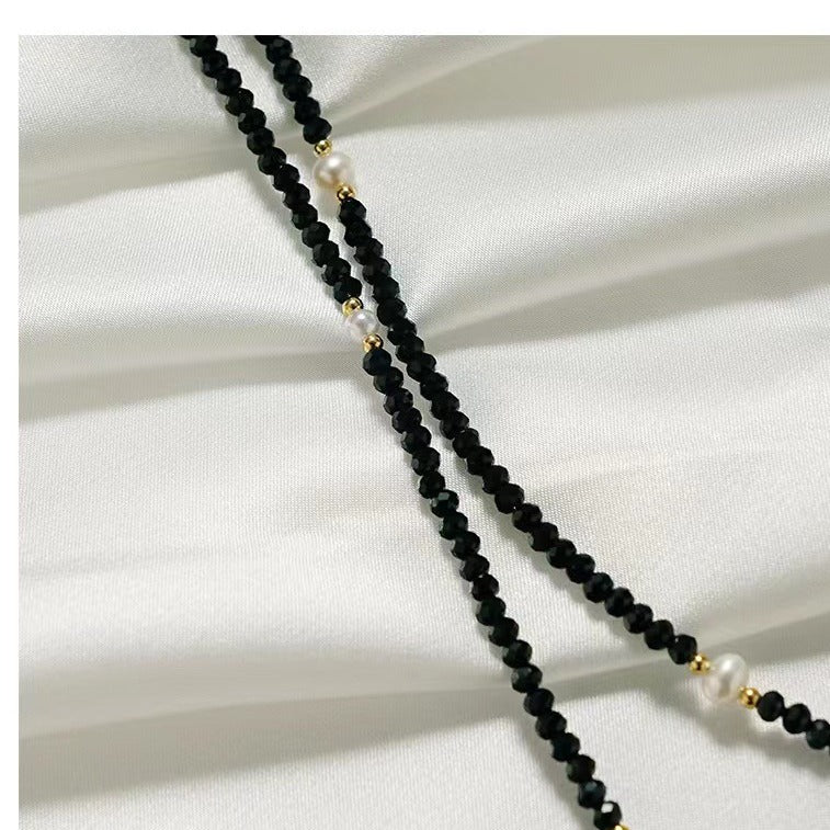 Elegante Perlen Brille Kette Karnz
