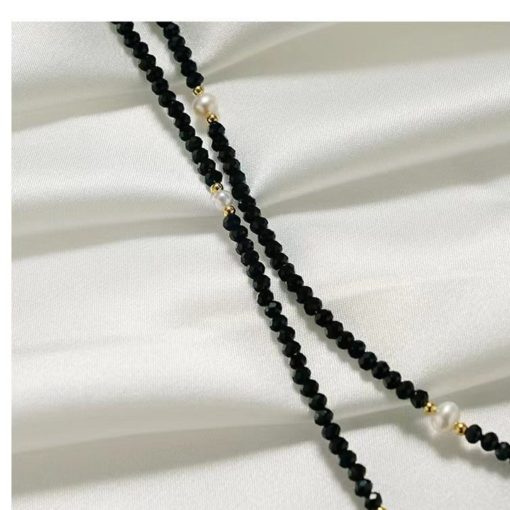 Elegante Perlen Brille Kette Karnz