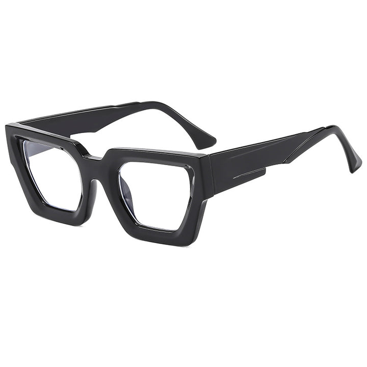 Damen stylische quadratische Sonnenbrille im modernen Design mit veredelt Kunststoffrahmen Karnz
