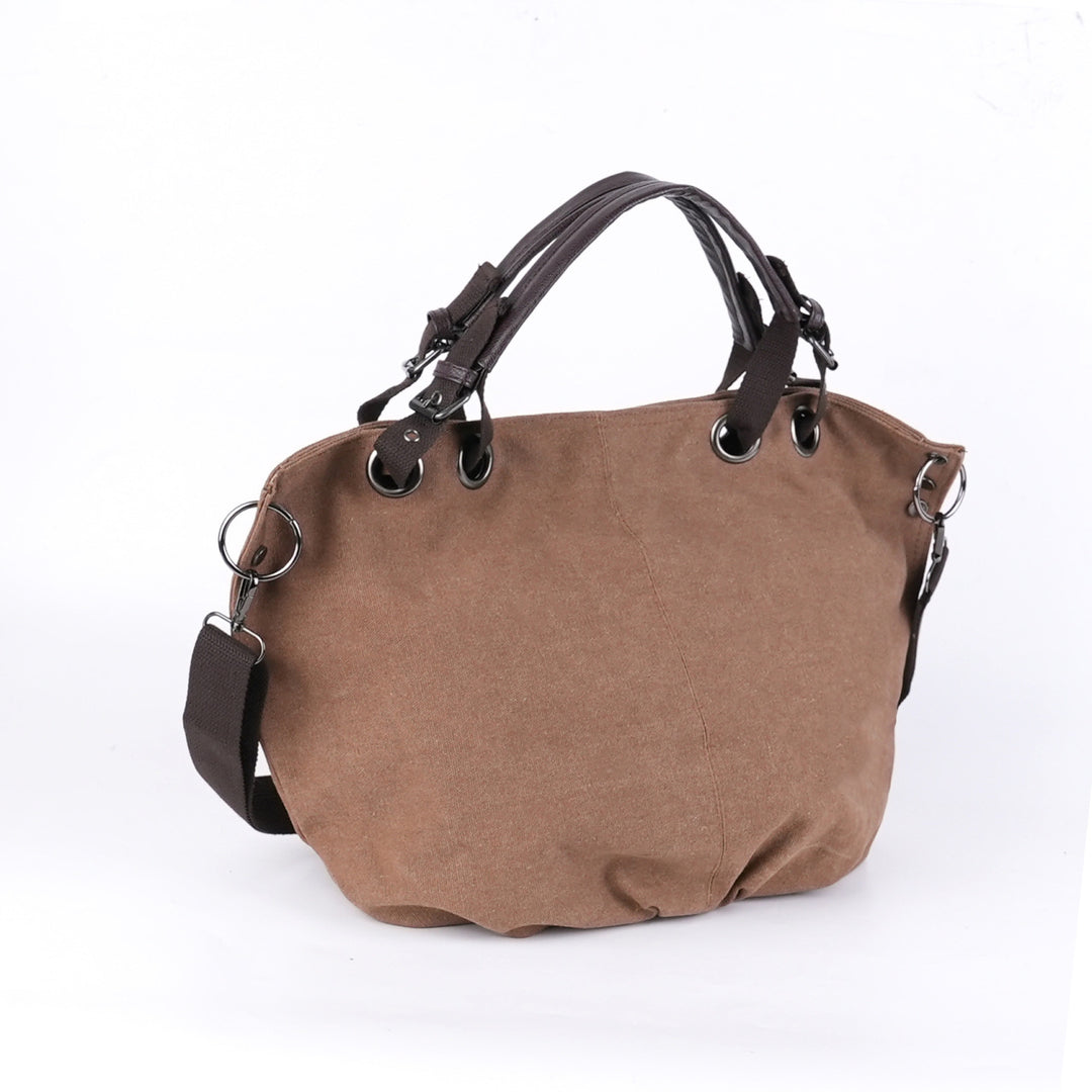 Stilvolle Canvas-Handtasche mit mehreren Fächern Karnz
