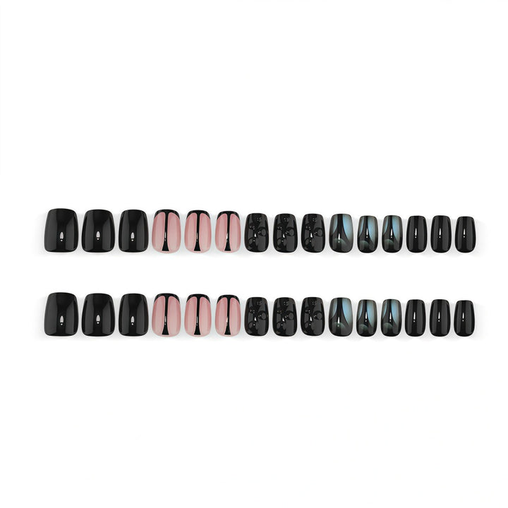 Kunstnagel Set mit Eleganten Geometrischen Designs Karnz