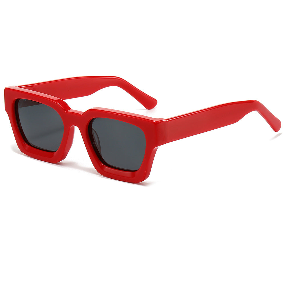 Damen designer Sonnenbrille mit modernem, quadratischem Rahmen und UV-Schutz Karnz