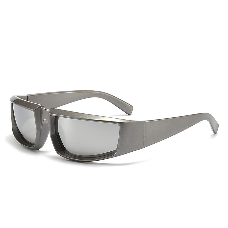 Damen stylische Sonnenbrille im futuristischen Design Karnz