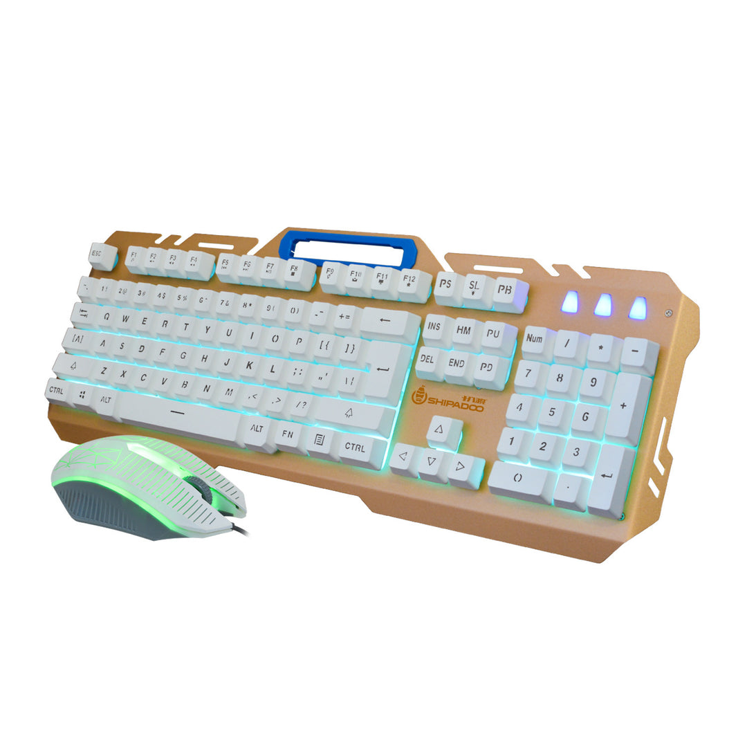 Gaming-Tastatur und Maus Set mit Hochpräzisen Mechanischen Tasten Karnz