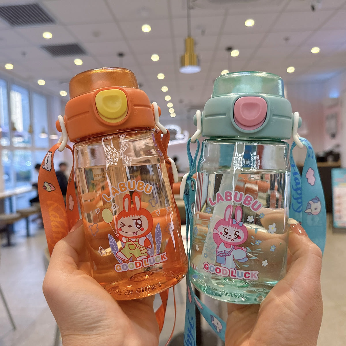 Damen Cartoon Trinkflasche Karnz