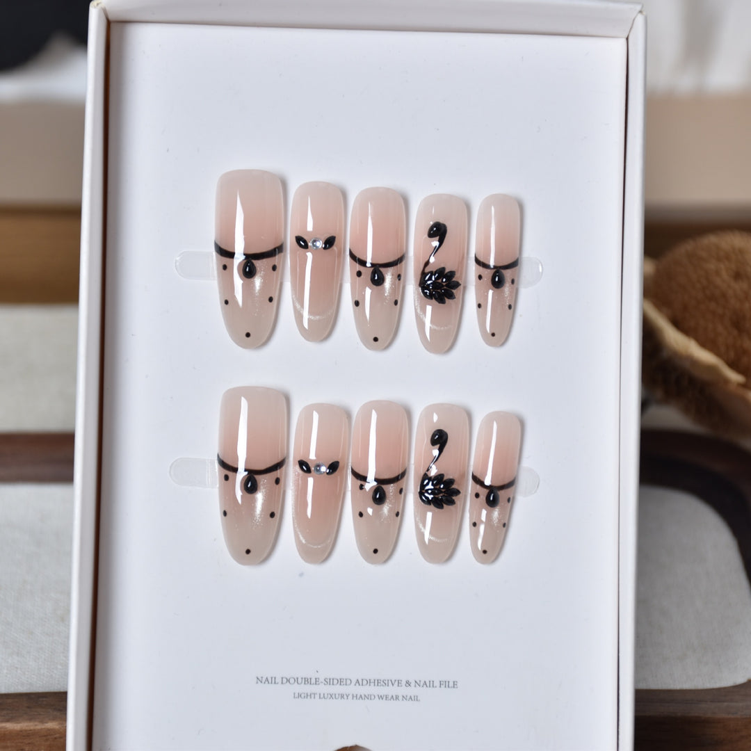 Premium Künstlerische Druck-Nagel-Set Karnz