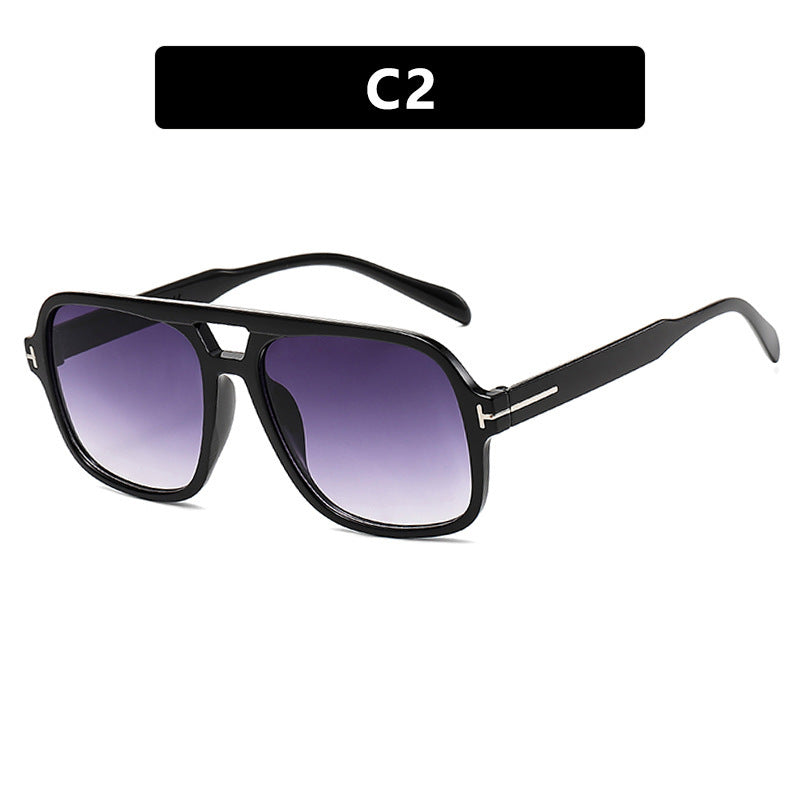 Damen stilvolle Sonnenbrille im markanten Rechteck-Design Karnz