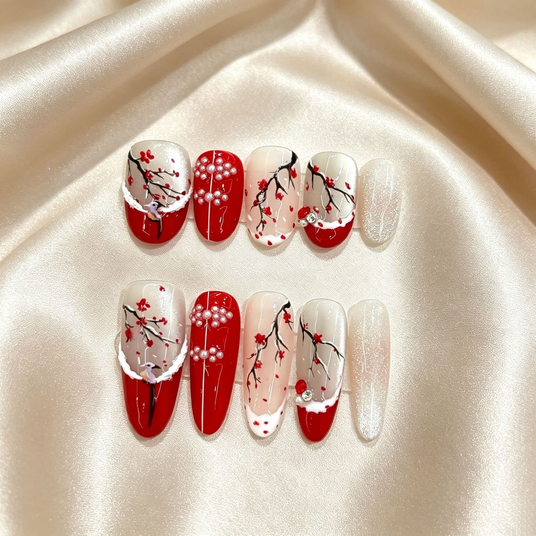 Elegante Blumennagelkunstkollektion