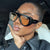 Damen extravagante Sonnenbrille im markanten Design Karnz