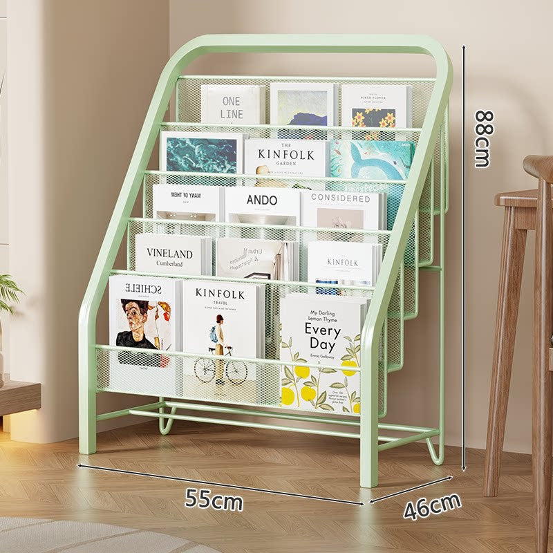Schräge gestufte Netzboden Buch- und Zeitschriftenständer