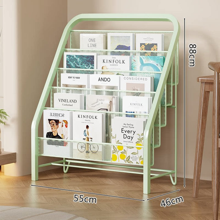 Schräge gestufte Netzboden Buch- und Zeitschriftenständer