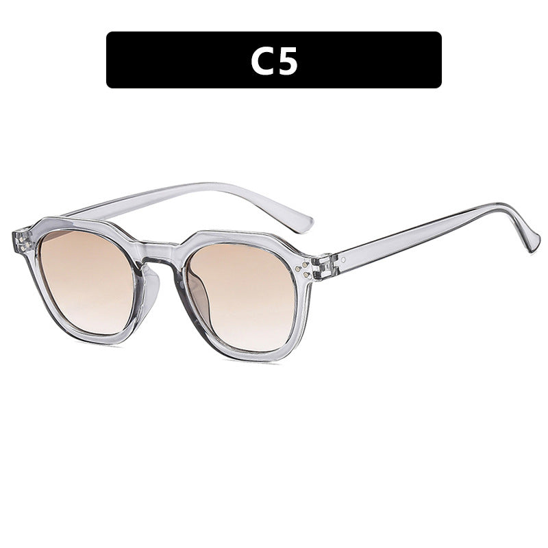 Damen modische Sonnenbrille im trendigen Hexagon-Design Karnz