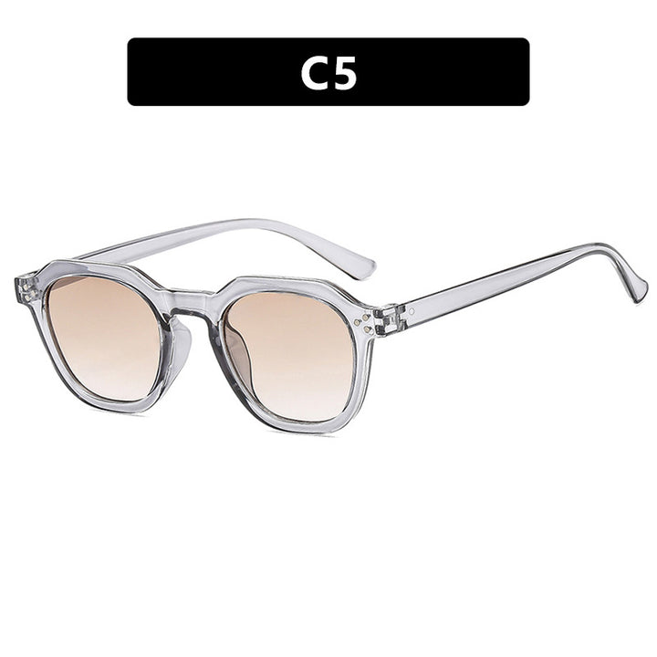 Damen modische Sonnenbrille im trendigen Hexagon-Design Karnz