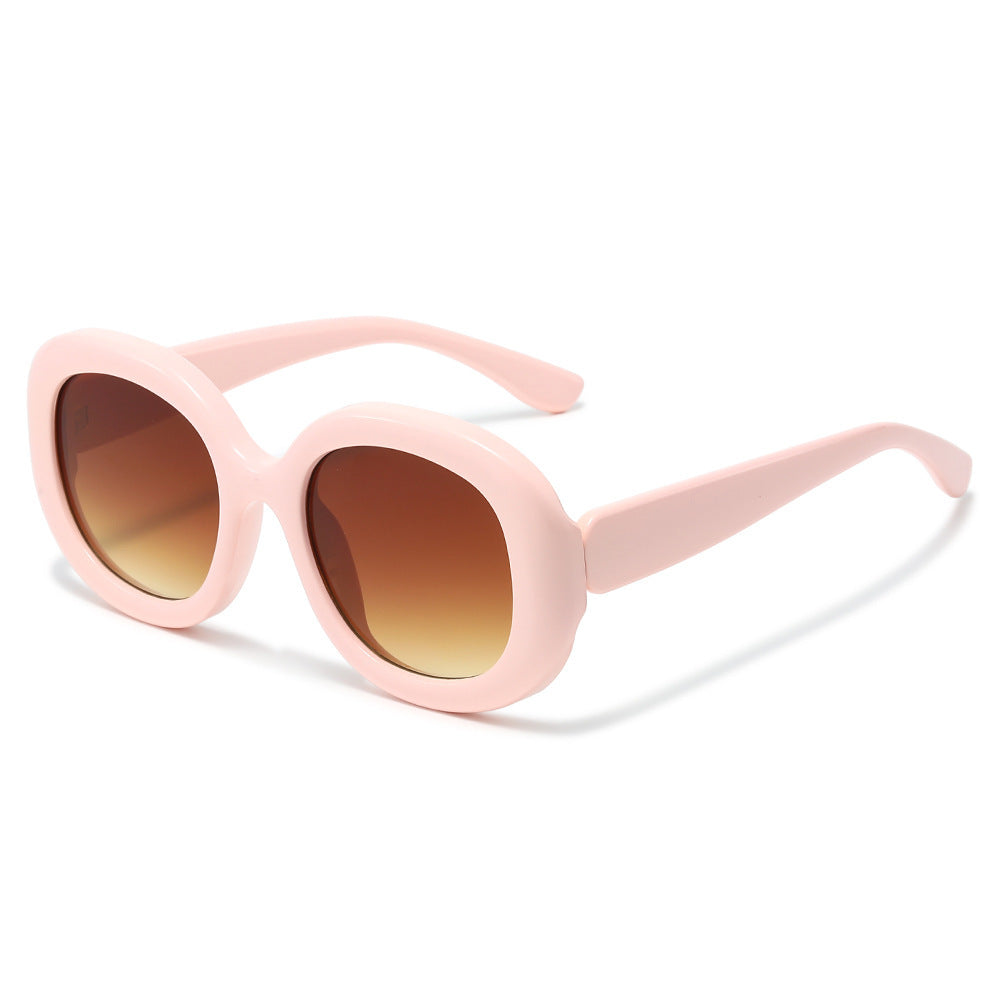 Modebewusste Retro-inspirierte runde Sonnenbrille Karnz