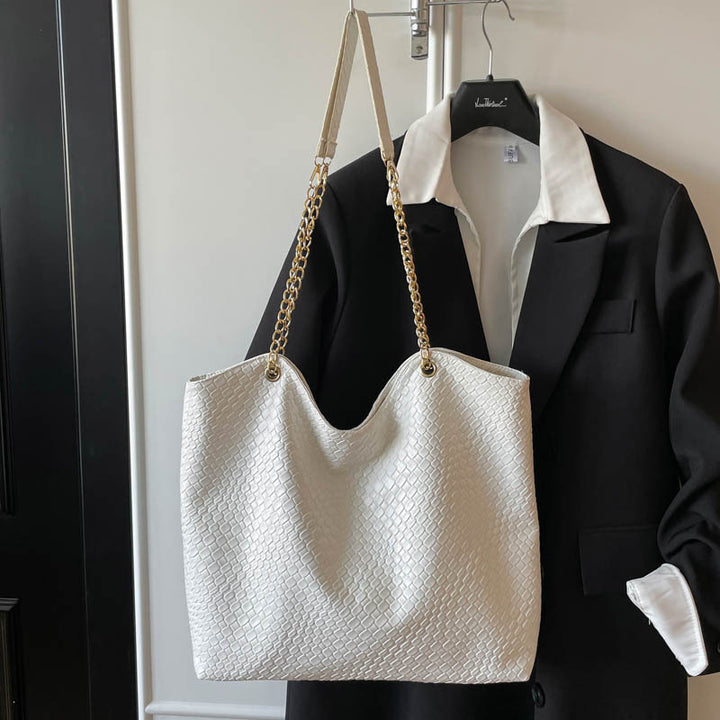 Elegante strukturierte Shopper-Tote-Tasche