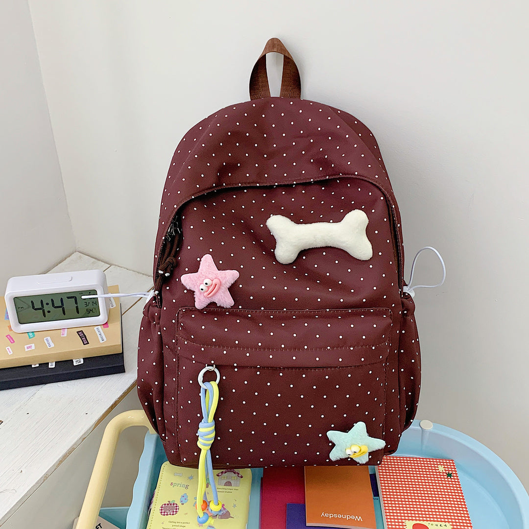 Niedlicher gepunkteter Grafik-Rucksack Karnz