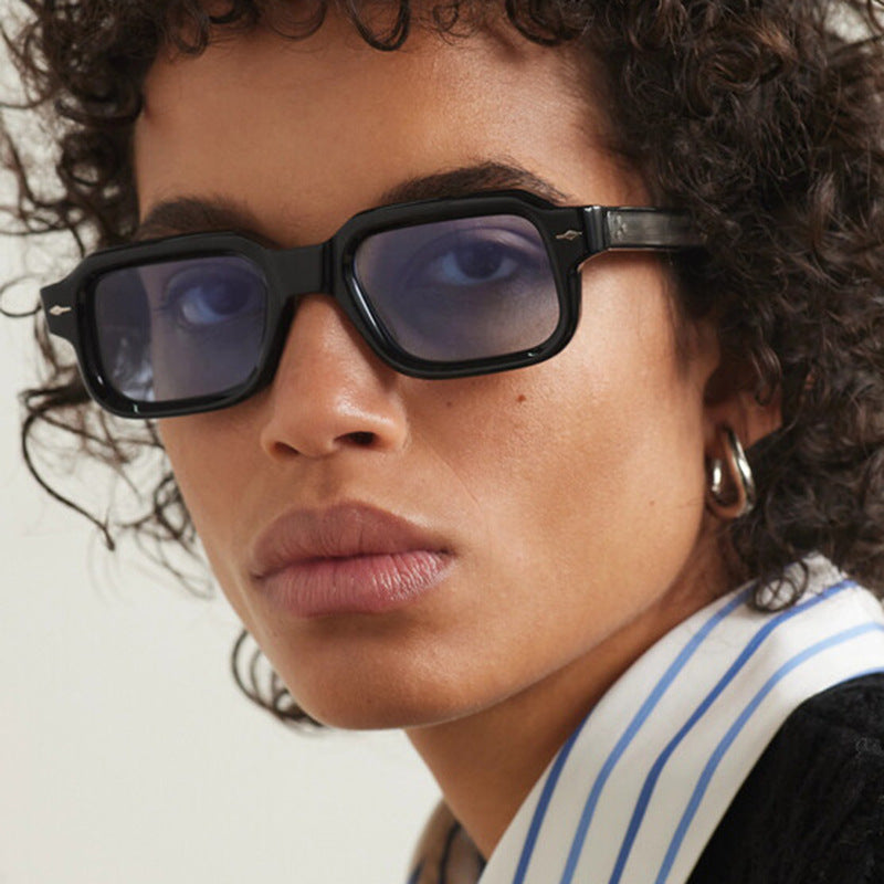 Damen modische quadratische Sonnenbrille mit elegantem Design und UV-Schutz Karnz