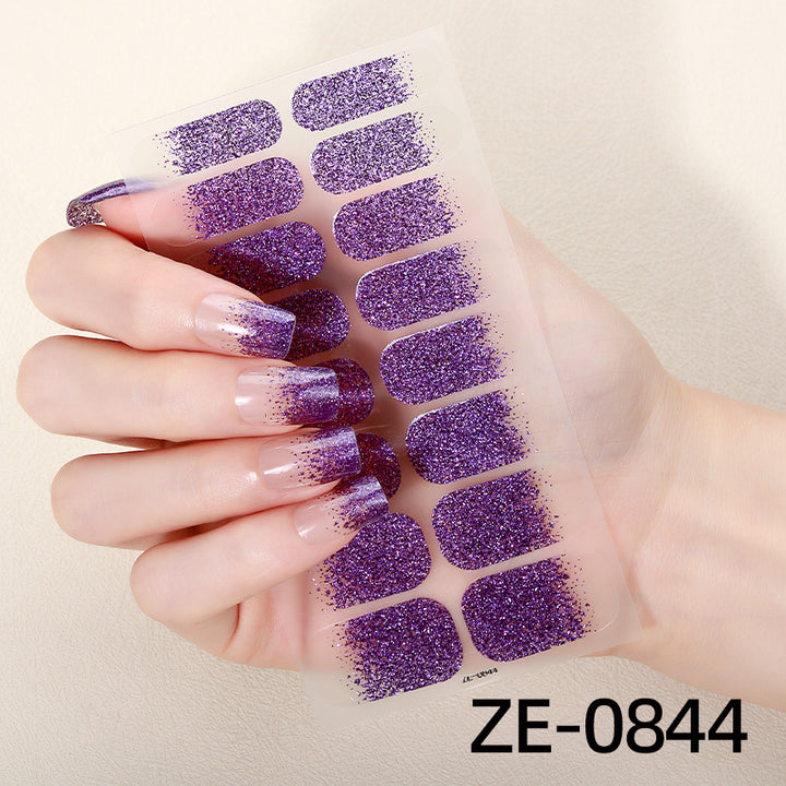 Schimmernde Glitzer Nagelstreifen