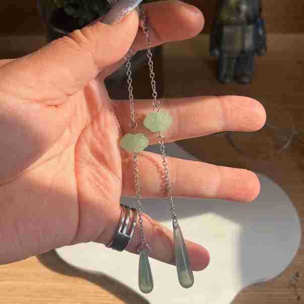 Artisan Blatt Design Anhänger Ohrringe Karnz