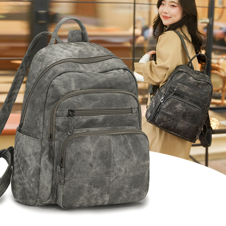 Vintage Leder Rucksack Karnz