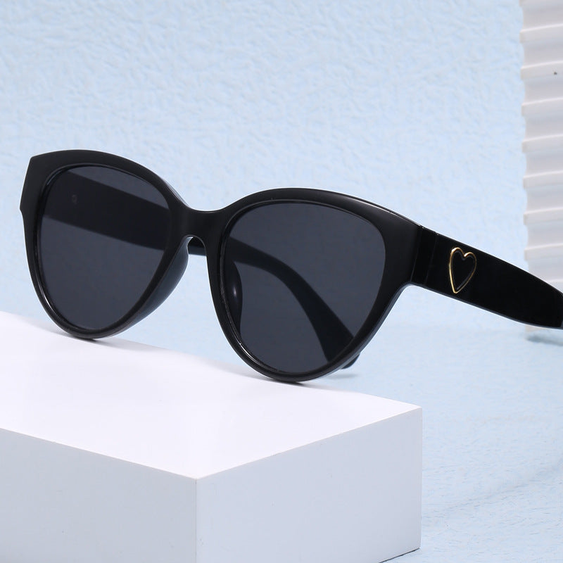 Damen Cat-Eye Sonnenbrille mit luxuriösem Leopardenmuster und charmanten Details Karnz