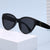 Damen Cat-Eye Sonnenbrille mit luxuriösem Leopardenmuster und charmanten Details Karnz