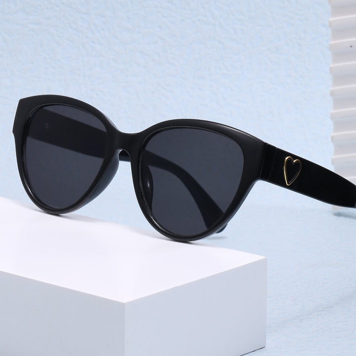 Damen Cat-Eye Sonnenbrille mit luxuriösem Leopardenmuster und charmanten Details Karnz