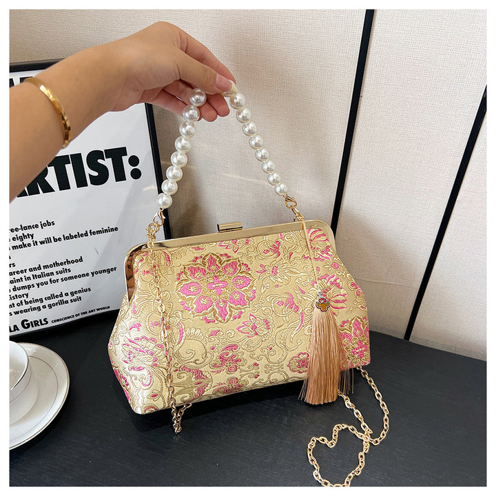 Vintage Seiden Abendhandtasche