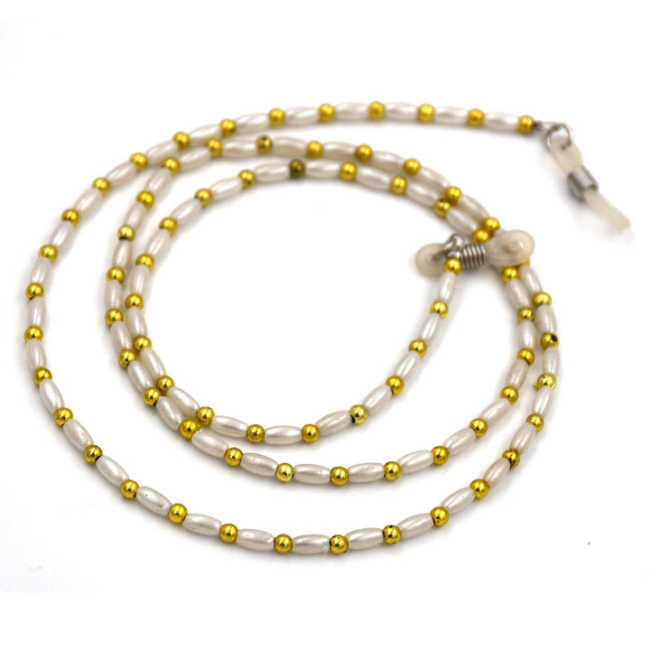 Elegante Perlen-Brillen-Kette Karnz