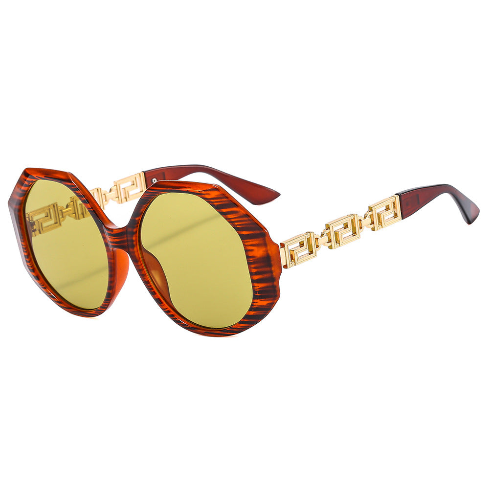 Damen oversized Sonnenbrille mit auffälligem octagonalen Design Karnz