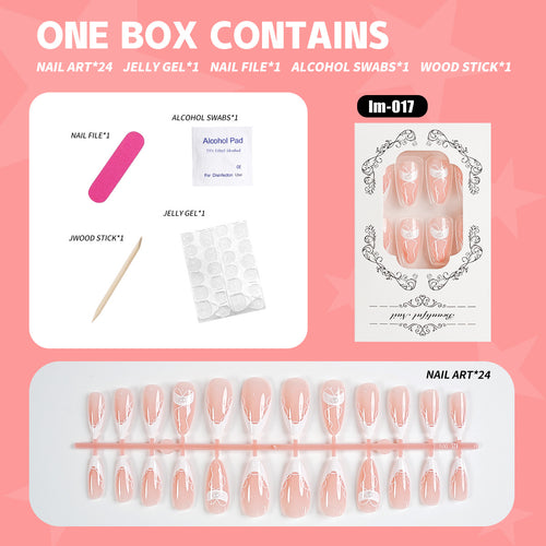 Premium dekoratives Press-On Nagelkunst Set