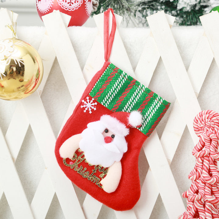 Festlicher Weihnachtsstrumpf mit Rentier-Motiv Karnz
