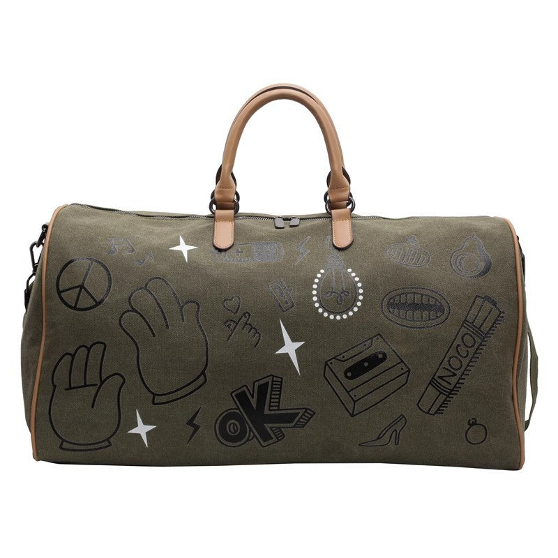 Fun gemusterte Wochenend-Duffle-Tasche Karnz