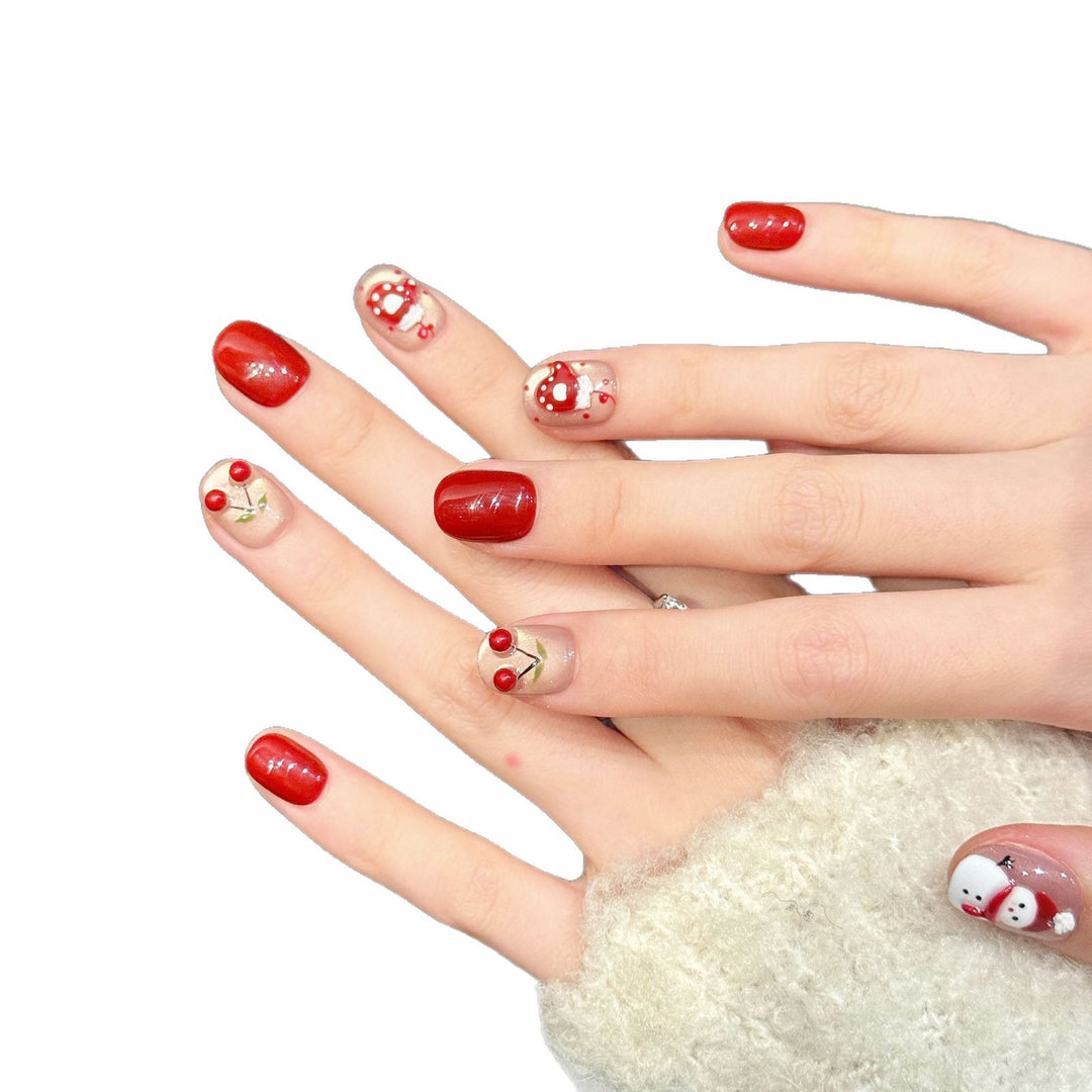 Verspielt Urlaubsthema Press-On Nagelkunst Set