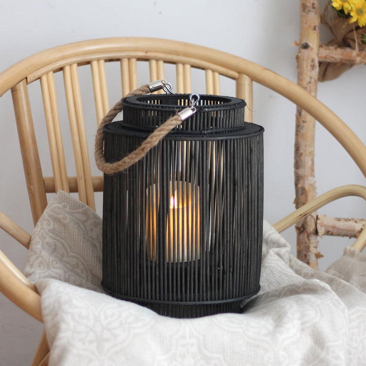 Dekorative Rattan-Laterne Karnz