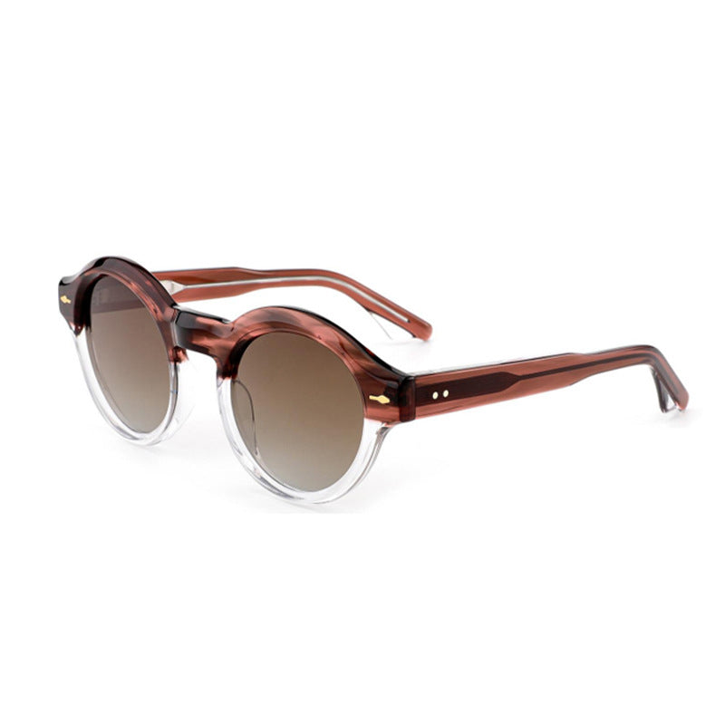 Damen Sonnenbrille im eleganten Retro-Design mit robustem Rahmen Karnz