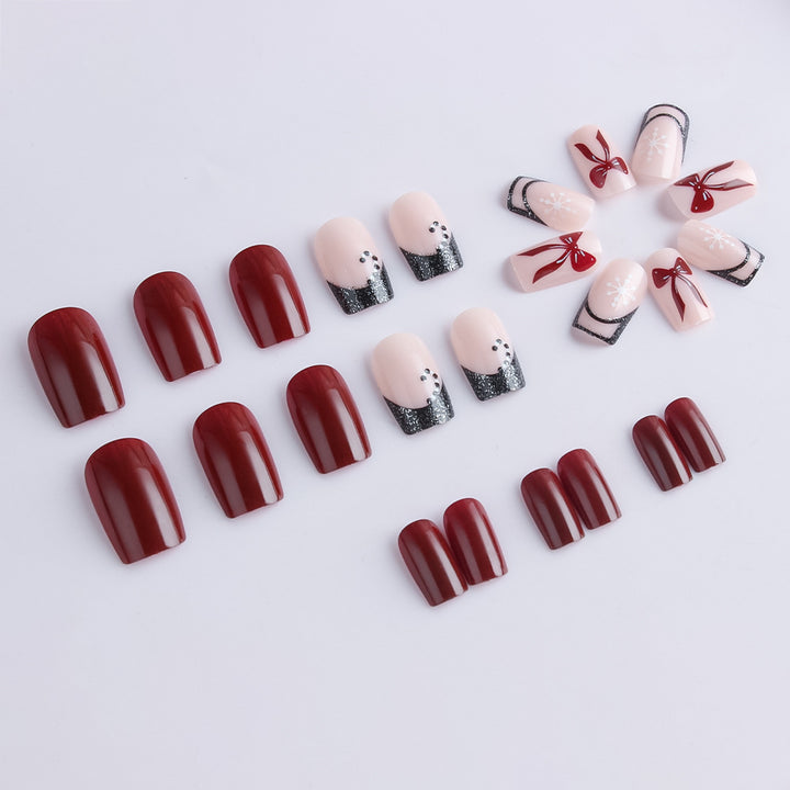 Festive Glamouröse Press-On Nagelkunst Set Karnz