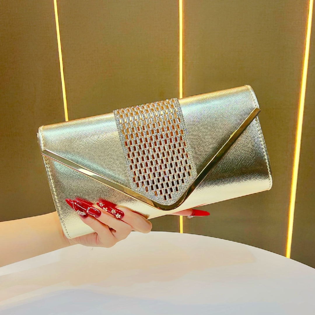Elegante metallische Clutch