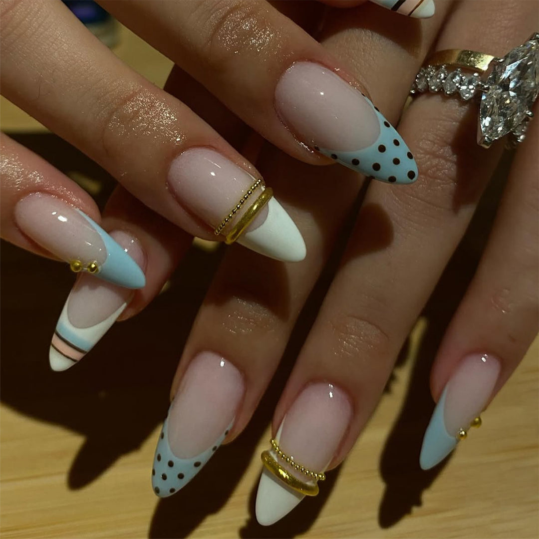 Premium Dekorative Press-On Nagelset