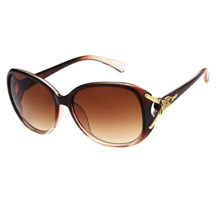 Elegante Übergroße Katzenaugen-Sonnenbrille Karnz
