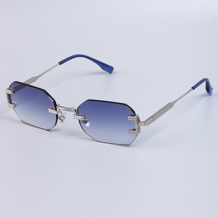 Damen Designer Sonnenbrille im modernen, sechseckigen Stil Karnz