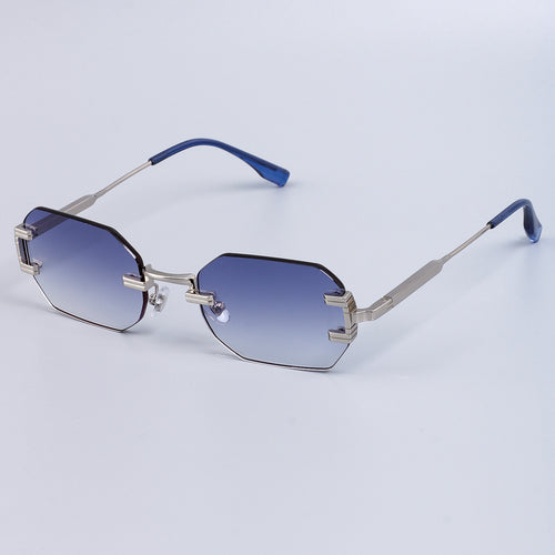 Damen Designer Sonnenbrille im modernen, sechseckigen Stil Karnz