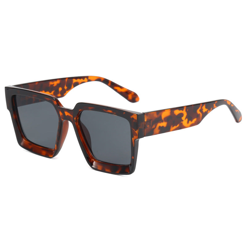 Damen Oversized Sonnenbrille mit modischem Transparentrahmen Karnz
