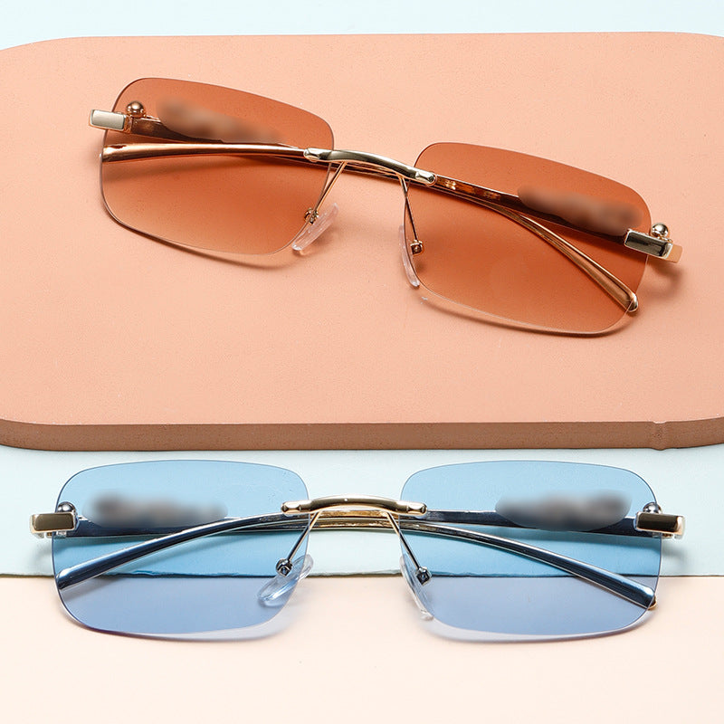 Damen stilvolle rechteckige Sonnenbrille Karnz