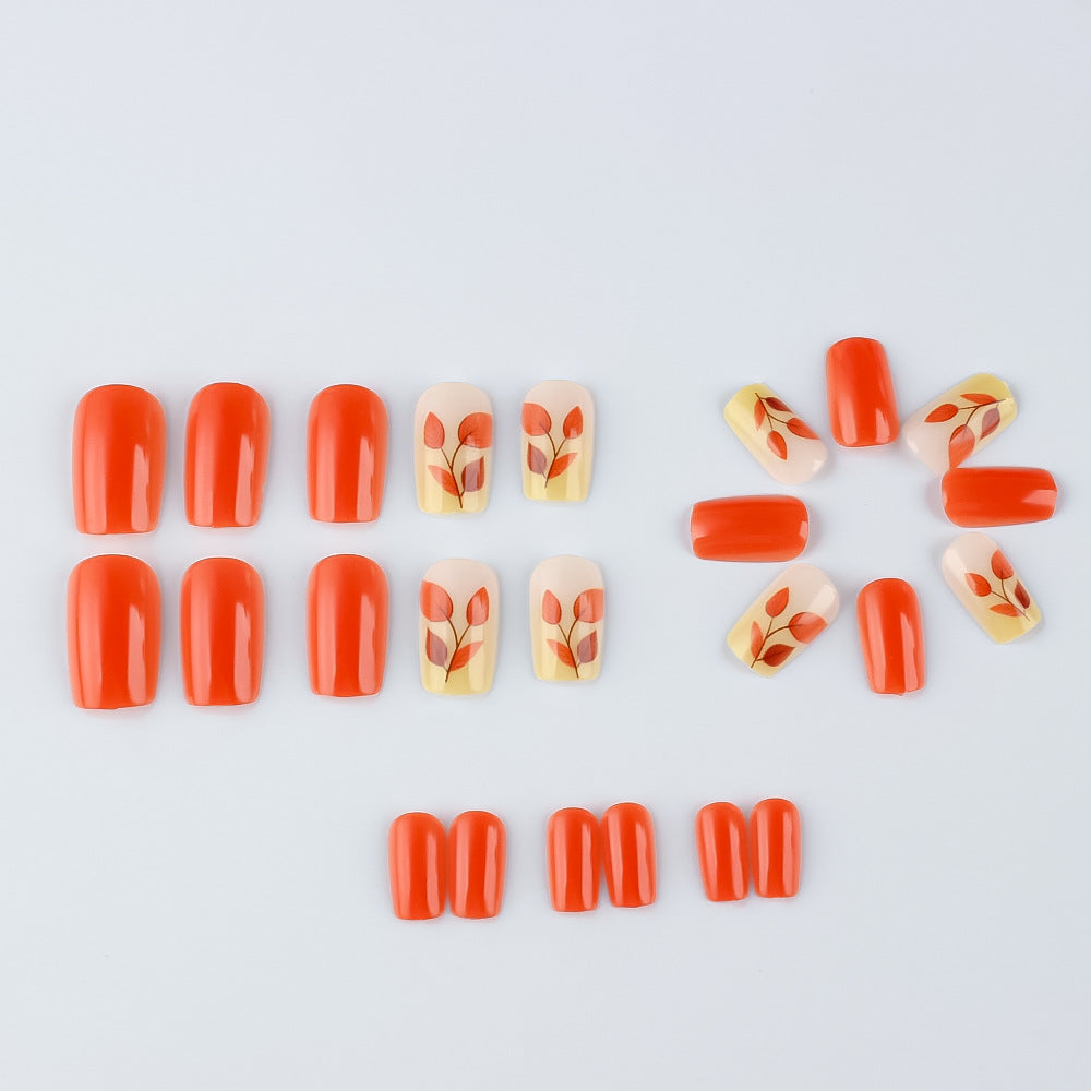 Herbst-Themen Press-On Nagelkunst Set Karnz