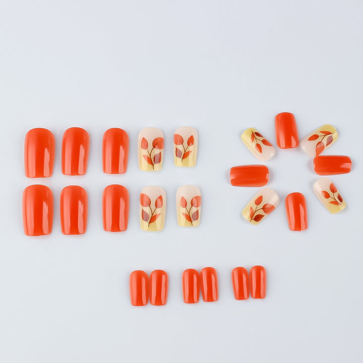 Herbst-Themen Press-On Nagelkunst Set Karnz