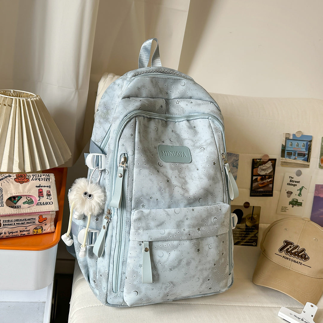 Trendige Sterne und Monde Muster Rucksack Karnz