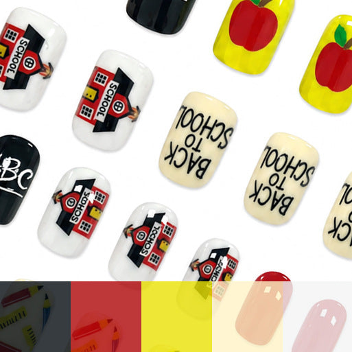 Kreatives Zurück-zur-Schule Nagelkunst-Set Karnz