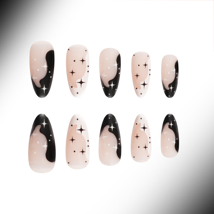 Künstlerische galaktische Nail Art zum Aufkleben Karnz